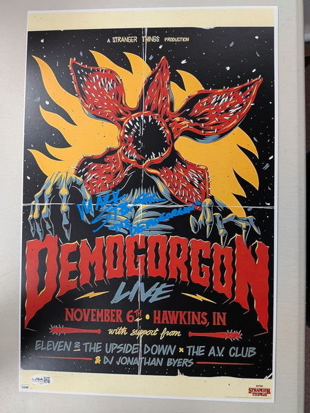 MARK STEGER Signed 11x17 PHOTO Stranger Things Demogorgon Autographed JSA COA Bb - HorrorAutographs.com