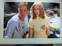 MATTHEW LILLARD Signed Scream 11x17 PHOTO Poster Stu Ghostface JSA COA
