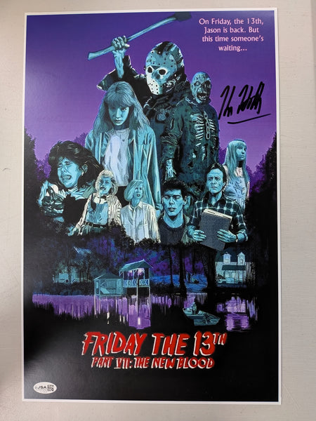 KANE HODDER Signed 11x17 Jason X Poster Voorhees Friday 13th Part 10 JSA QR m - HorrorAutographs.com