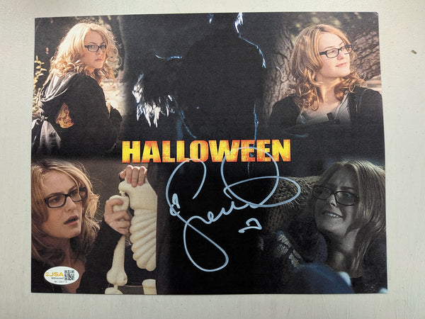 SCOUT TAYLOR-COMPTON Signed Custom 8x10 Photo Rob Zombie's Halloween Autograph JSA QR A - HorrorAutographs.com