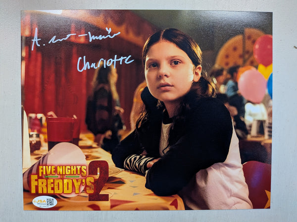 AUDREY LYNN-MARIE Signed 8x10 Photo FNAF Five Nights at Freddy's 2 Charlotte JSA C - HorrorAutographs.com