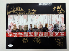 HODDER WHITE GRAHAM MORGA 6X Signed 10x13 Photo Jason Friday the 13th JSA COA
