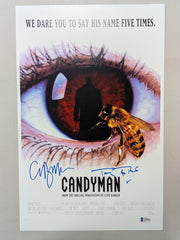 CLIVE BARKER & TONY TODD Signed CANDYMAN 11x17 Movie Poster Autograph BECKETT BAS COA A