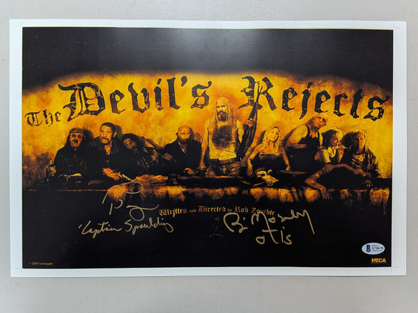 SID HAIG & BILL MOSELEY Signed 11x17 Poster Devil's Rejects Autograph BAS BECKETT COA Bk - HorrorAutographs.com