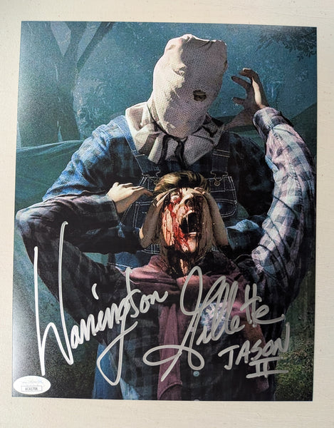WARRINGTON GILLETTE Signed Friday the 13th Part 2 8x10 Photo Autograph Jason Voorhees JSA COA Gs - HorrorAutographs.com