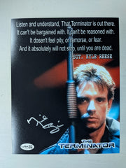MICHAEL BIEHN Signed TERMINATOR 8x10 Photo Reese Quote Autograph JSA COA