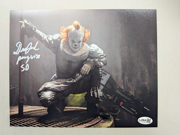 DUSTIN FAITH Signed 8x10 PHOTO IT Series Pennywise stunt Double Autograph JSA COA A - HorrorAutographs.com