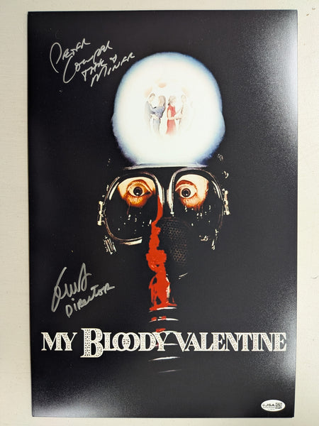 Peter COWPER George MIHALKA 2x Signed 11x14 PHOTO My Bloody Valentine Autograph JSA COA - HorrorAutographs.com