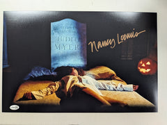 NANCY LOOMIS HALLOWEEN Signed 11x14 PHOTO Annie Autograph JSA COA