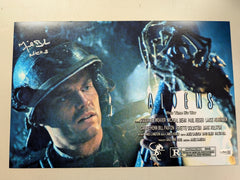 Michael BIEHN Signed ALIENS 11x17PHOTO Poster Hicks Inscription Autograph JSA COA Z