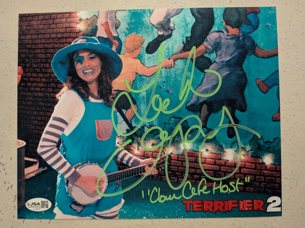 LEAH VOYSEY Signed 8x10 Photo TERRIFIER 2 Autograph JSA COA - HorrorAutographs.com