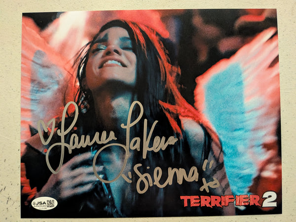 LAUREN LAVERA Signed 8x10 Photo Sienna TERRIFIER 2 Autograph JSA COA A - HorrorAutographs.com