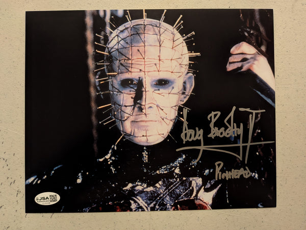 DOUG BRADLEY Signed Hellraiser Pinhead 8x10 Photo Autograph JSA COA zs - HorrorAutographs.com
