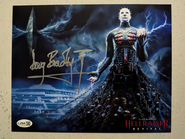 DOUG BRADLEY Signed Hellraiser Pinhead 8x10 Photo Autograph Game JSA COA - HorrorAutographs.com