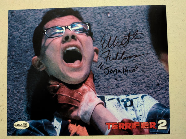 ELLIOTT FULLAM TERRIFIER 2 Signed 8x10 Photo Autograph JSA COA - HorrorAutographs.com