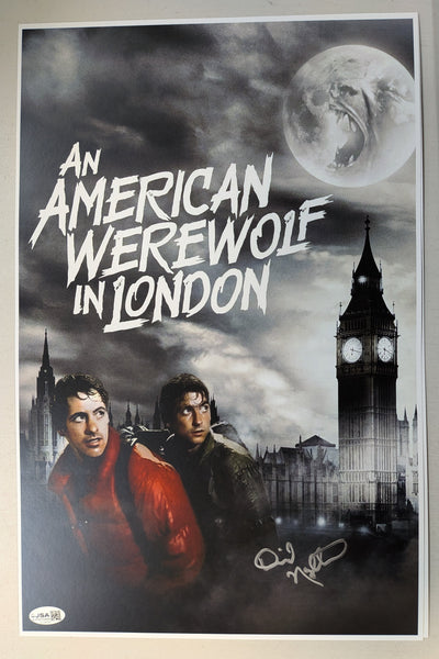 DAVID NAUGHTON Signed 11x17 POSTER American Werewolf in London JSA COA J - HorrorAutographs.com