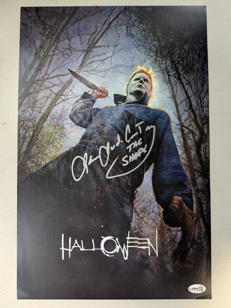 JAMES JUDE COURTNEY Signed 11x17 Photo Halloween Michael Myers JSA COA A - HorrorAutographs.com