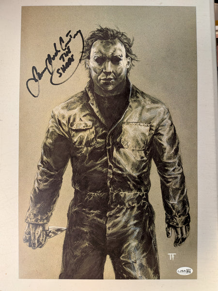 JAMES JUDE COURTNEY Signed 11x17 Photo Halloween Michael Myers JSA COA B - HorrorAutographs.com