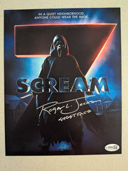ROGER JACKSON Signed SCREAM 7 8x10 Photo GHOSTFACE Autograph JSA COA A