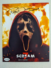 ROGER JACKSON Signed SCREAM 7 8x10 Photo GHOSTFACE Autograph JSA COA D