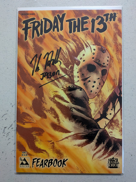 KANE HODDER Signed COMIC BOOK House of Horror Friday the 13th FearBook JSA COA