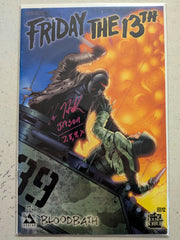KANE HODDER Signed BloodBath COMIC Book #2 Final Friday the 13th JASON VOORHEES Autograph JSA BAS