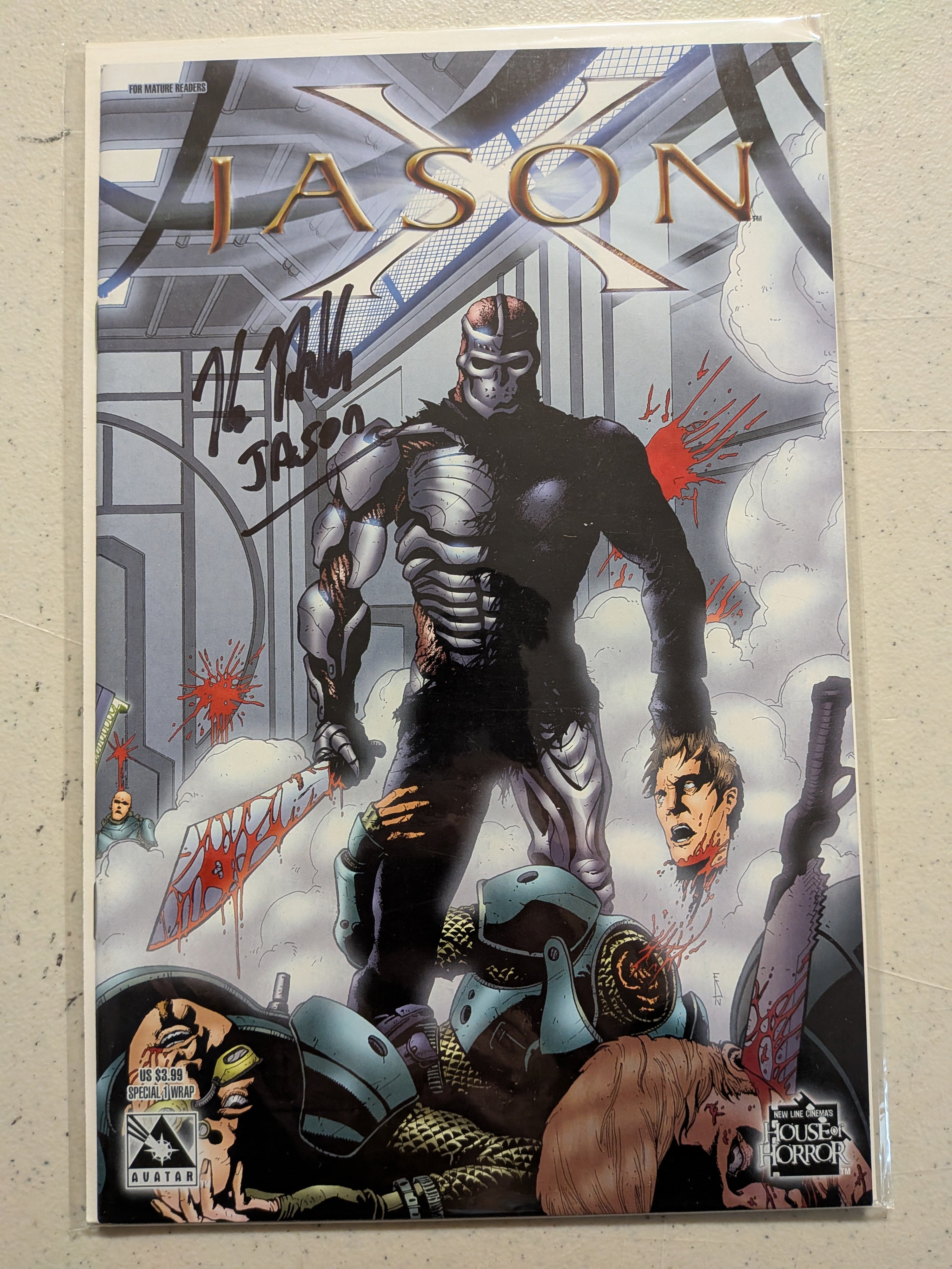 KANE HODDER Signed COMIC Book House of Horror Friday the 13th