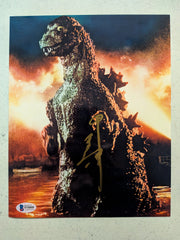HARUO NAKAJIMA Signed GODZILLA 8x10 PHOTO Autograph Beckett COA C
