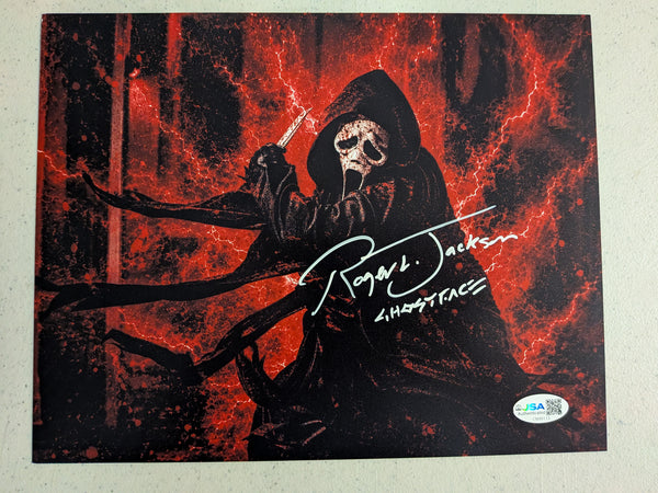 ROGER JACKSON Signed SCREAM 7 8x10 Photo GHOSTFACE Autograph JSA COA z