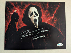 ROGER JACKSON Signed SCREAM 7 8x10 Photo GHOSTFACE Autograph JSA COA x