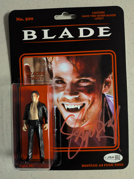 STEPHEN DORFF Signed Action Figure Blade Deacon Frost Autograph JSA COA