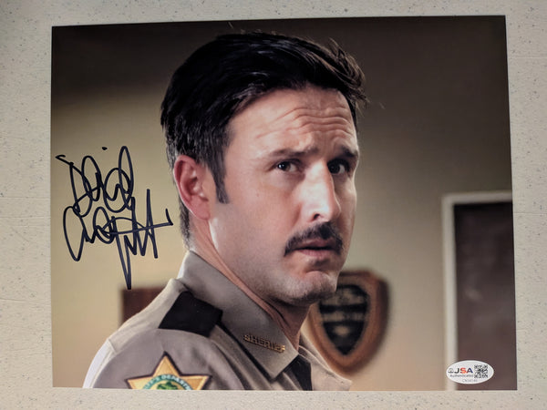 DAVID ARQUETTE Signed 8x10 PHOTO SCREAM Dewey Autograph JSA COA F