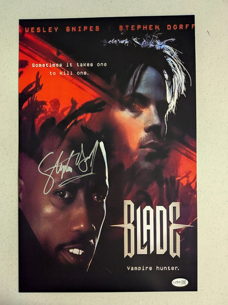STEPHEN DORFF Signed 11x17 PHOTO POSTER Blade Deacon Frost Autograph JSA COA A