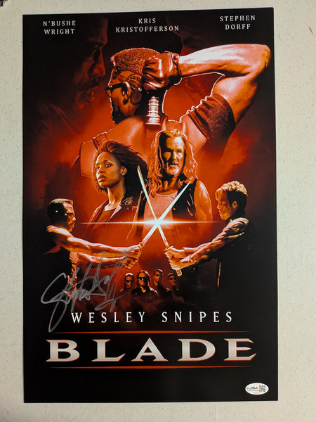 STEPHEN DORFF Signed 11x17 PHOTO POSTER Blade Deacon Frost Autograph JSA COA Bs