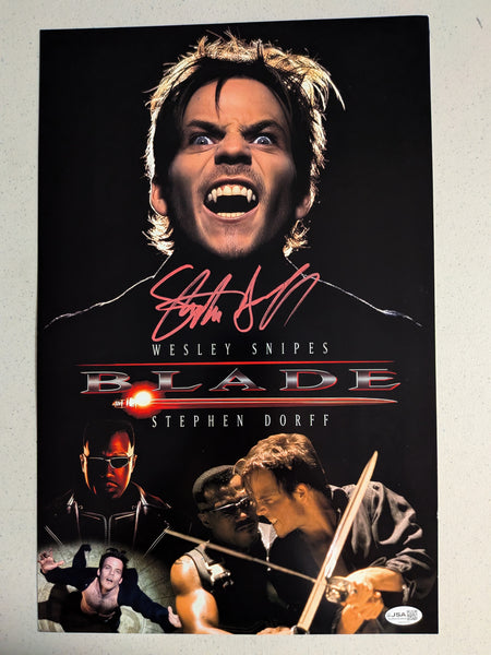 STEPHEN DORFF Signed 11x17 PHOTO POSTER Blade Deacon Frost Autograph JSA COA Cr