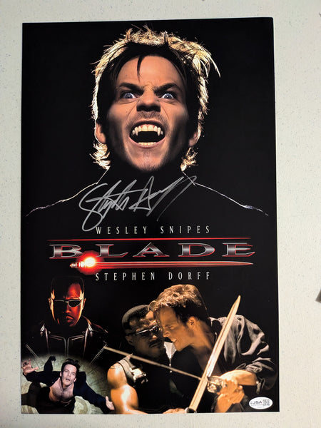 STEPHEN DORFF Signed 11x17 PHOTO POSTER Blade Deacon Frost Autograph JSA COA Cs