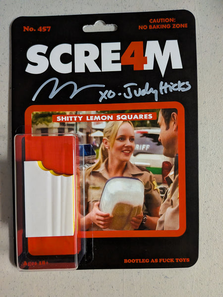 Marley SHELTON Signed PROP Lemon Square Toy Scream Hicks Autograph JSA COA