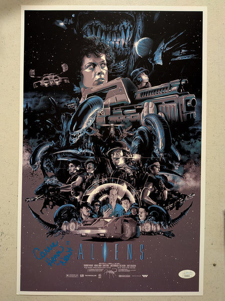 CARRIE HENN Signed ALIENS 11x17 Movie Poster Autograph NEWT JSA COA C - HorrorAutographs.com