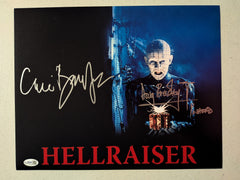 CLIVE BARKER & DOUG BRADLEY Signed Hellraiser Pinhead 11x14 Photo Autograph JSA COA B