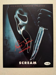 ROGER JACKSON Signed SCREAM 8x10 Photo GHOSTFACE Autograph BAS JSA COA Tr