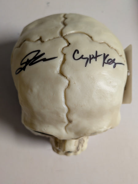 JOHN KASSIR Signed Toy SKULL Cryptkeeper Tales from the Crypt JSA COA