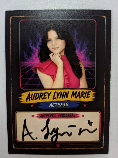 AUDREY LYNN-MARIE Signed Trading CARD FNAF Five Nights at Freddy's 2 Charlotte JSA COA