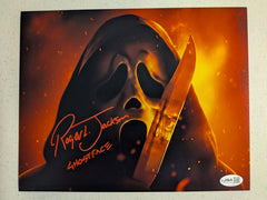 ROGER JACKSON Signed SCREAM 7 8x10 Photo GHOSTFACE Autograph JSA COA yr