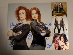 SOSKA Sisters 2x Signed 10x13 Photo Jen Sylvia Twisted Twins JSA COA