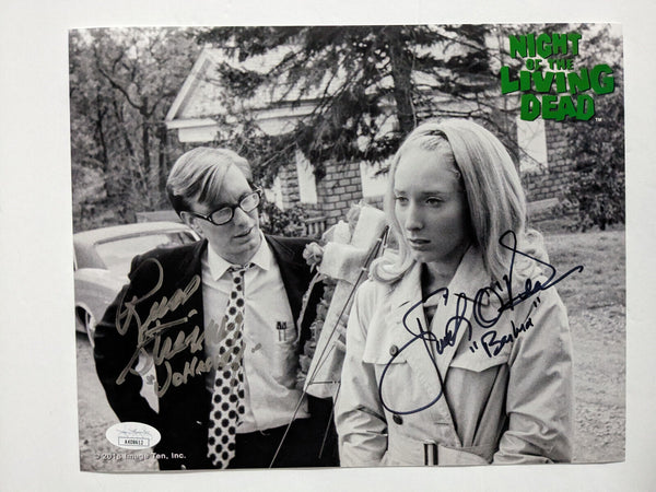 Judith O'DEA Russ STREINER 2x Signed Night of the Living Dead 8x10 PHOTO BAS JSA y