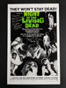 Judith O'DEA Russ STREINER 2x Signed Night of the Living Dead 11x17 Poster Inscription BAS JSA COA