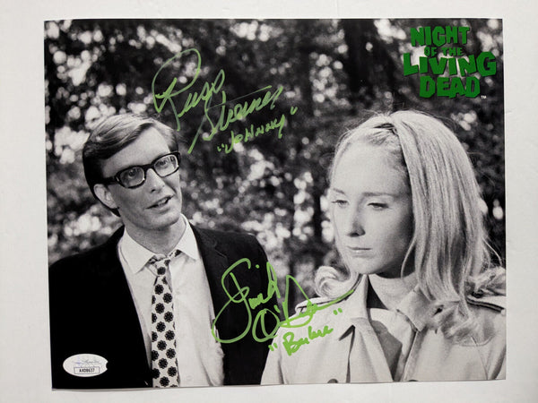 Judith O'DEA Russ STREINER 2x Signed Night of the Living Dead 8x10 PHOTO BAS JSA z