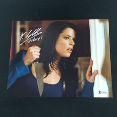 NEVE CAMPBELL Signed 10x13 Scream Photo Sidney Prescott JSA BAS BECKETT COA