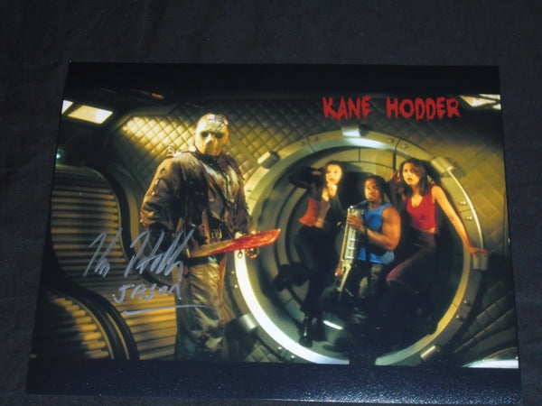 KANE HODDER Signed 8x10 Photo JASON VOORHEES Friday the 13th Part 7,8,9,X Autograph BAS QR JSA B