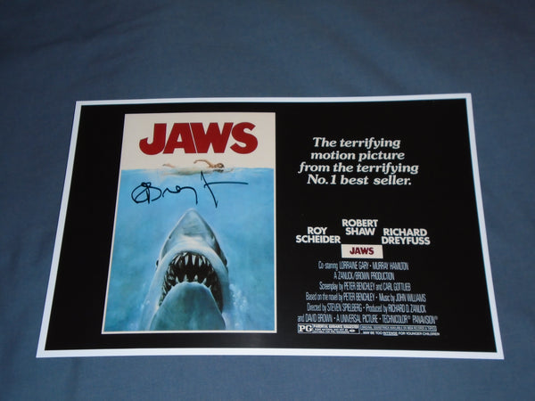 RICHARD DREYFUSS Signed JAWS 11x17 Movie Poster Autograph HORROR BAS JSA COA C